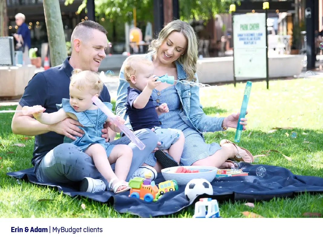 MyBudget clients Erin and Adam enjoy more family time and financial freedom thanks to MyBudget's tailored budgeting service.