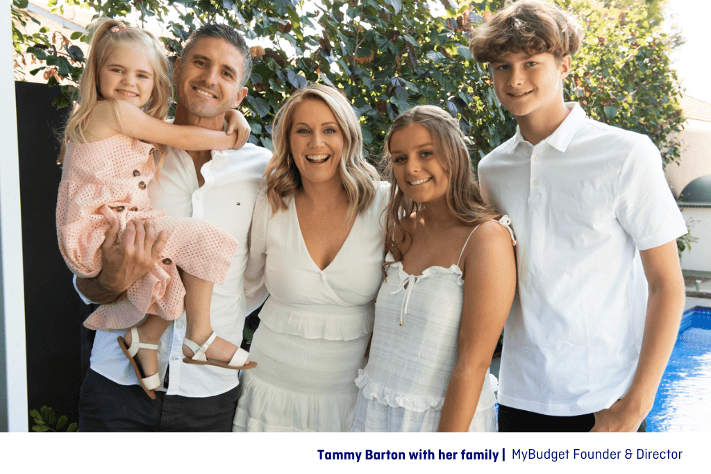 Tammy Barton, MyBudget Founder and Director and her family, she shares advice on creating your own financial independence throught budgeting, avoiding reliance on inheritance.