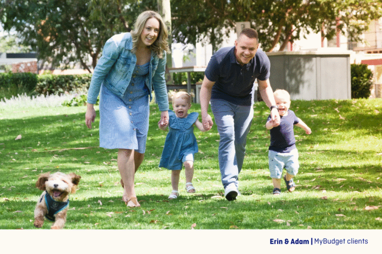 MyBudget clients Erin & Adam saved $70,000 for a house deposit in Australia.