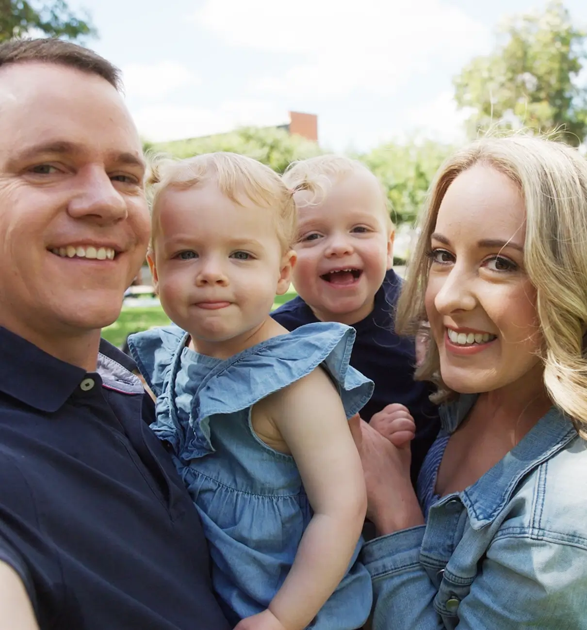 MyBudget clients Erin and Adam spending precious family time after getting their finances back on track with budgeting support and saving for big goals like a house deposit in Australia.