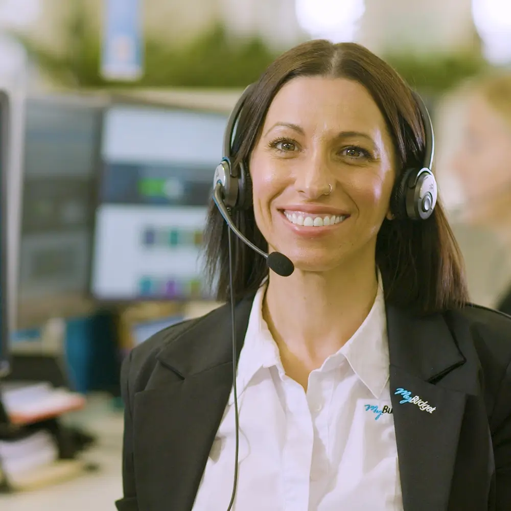 Leah, a dedicated MyBudget staff member providing financial coaching and budgeting help to Australians.