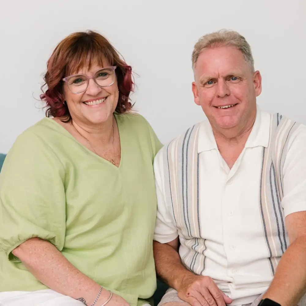 Michelle and Phil, proud MyBudget clients, showing how personal budgeting, debt support and savings planning helped them get back on track.