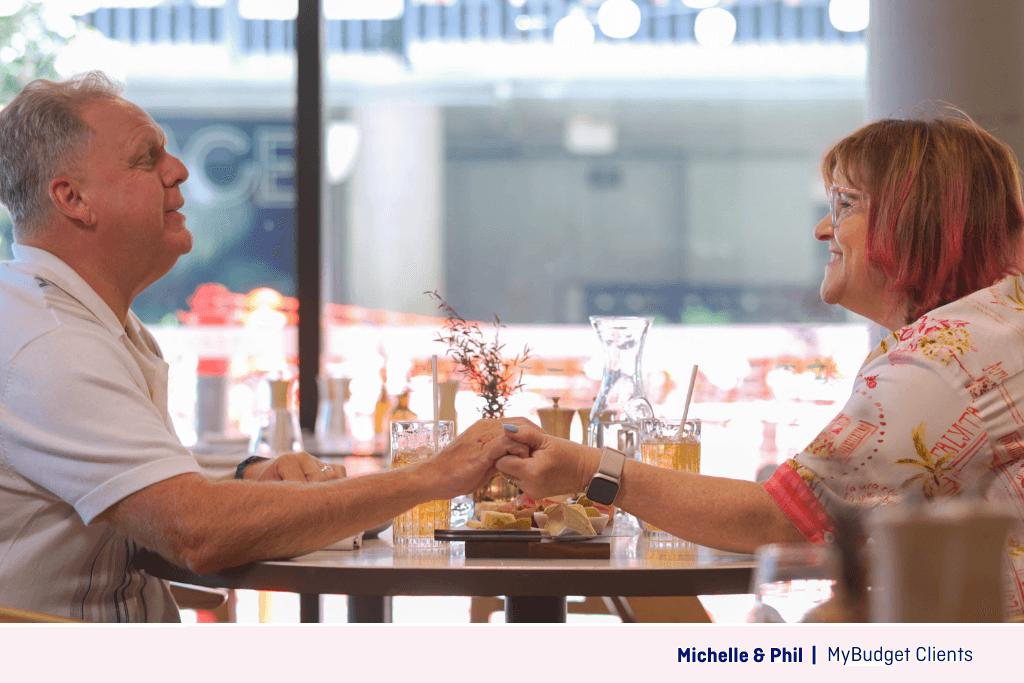 Michelle and Phil, MyBudget clients for 11 years, are focused on retirement goals and know MyBudget will guide them every step of the way.