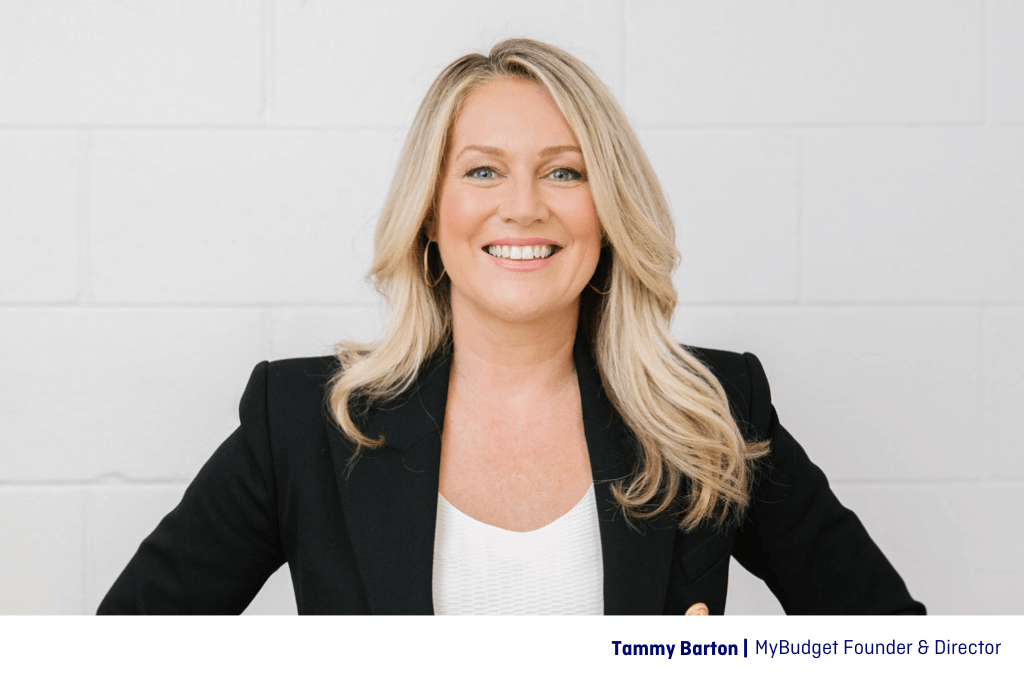 Tammy Barton, MyBudget Australia, sharing advice on budgeting, saving, Christmas spending, financial goals and staying debt-free in December.