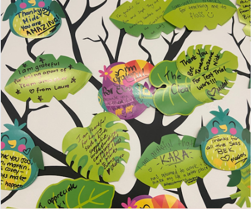 how to encourage gratitude in the workplace