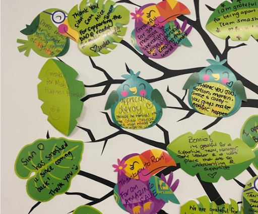 how to encourage gratitude in the workplace