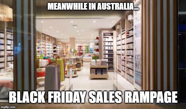 Black Friday tips and tricks: empty store in Australia