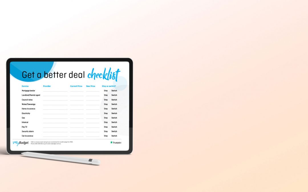 Get a better deal checklist