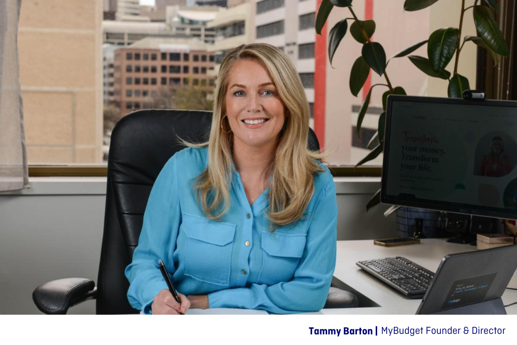 Tammy Barton, MyBudget's Founder and Director, sharing expert advice on financial resilience.